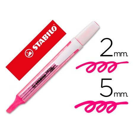 MARCADOR STABILO FLUORESCENTE SWING COOL ROSA