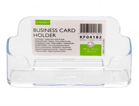 PORTA CARTOES Q-CONNECT DE VISITA METRACRILATO