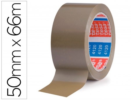FITA ADESIVA TESA PVC COR CASTANHO 66MTSX50MM PARA EMBALAGEM