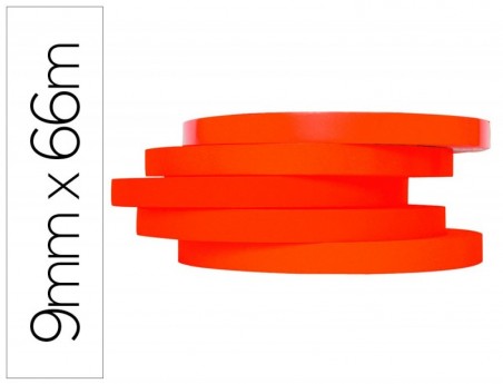 FITA ADESIVA Q-CONNECT 66M X 9MM VERMELHA PARA FECHAR SACOS