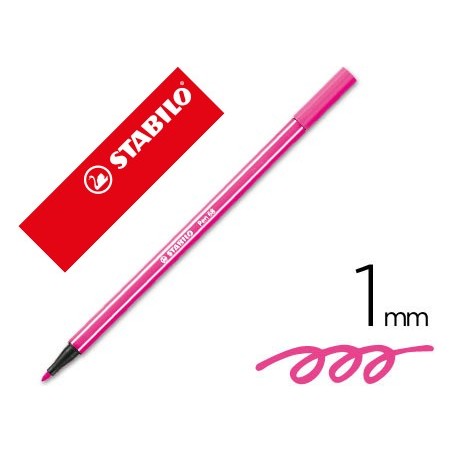 MARCADOR STABILO AGUARELAVEL PEN 68 ROSA 1 MM