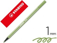 MARCADOR STABILO AGUARELAVEL PEN 68 VERDE FOLHA 1 MM