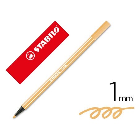 MARCADOR STABILO AGUARELAVEL PEN 68 OCRE ESCURO 1 MM