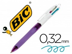 ESFEROGRAFICA BIC QUATRO CORES COM GRIP CORES PASTEL PONTA 1
