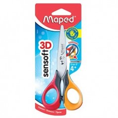 Tesoura 13cm Maped Pontas Redondas p/Esquerdinos - 1un / Esc