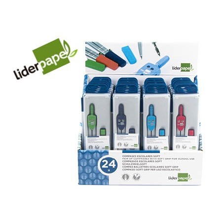 COMPASSO LIDERPAPEL MK-2 COM PEGA EXTRA SUAVE CORES SORTIDAS