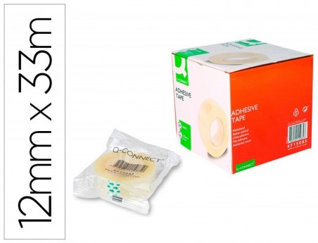 FITA ADESIVA Q-CONNECT 33 MT X 12 MM ENCELOFANADA