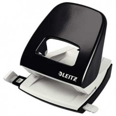 Furador Leitz 5008 2.5mm c/Regua 25 Folhas Preto / Escritori