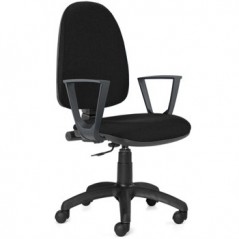 Cadeira Operativa Giratória com Braços Utila Cor Preto