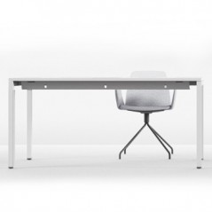 Secretária Metal Linha Minima 1000X600X750 Branco