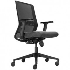 Cadeira Giratoria Thalis Bracos Regulaveis Preto