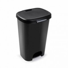 Contentor Plastico c/Pedal 50 Litros Preto un