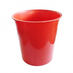 Cesto Papeis Plastico Vermelho Opaco 15 Litros / Manutencao