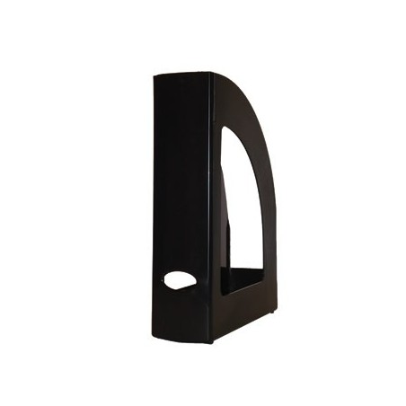 Porta Revistas 320x250x80mm Plastico Opaco Preto / Arquivo e
