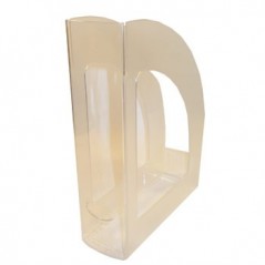 Porta Revistas 320x250x80mm Plastico Cristal / Arquivo e Org