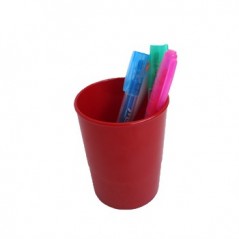 Porta Lapis Opaco Vermelho / Arquivo e Organizacao / Organiz