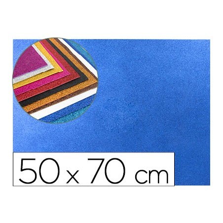 GOMA EVA LIDERPAPEL COM PURPURINA 50X70CM 60G/M2 ESPESSURA 2