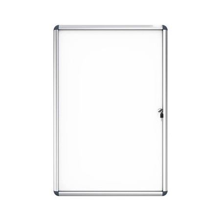 Vitrine de Interior Oval Fundo Magnetico 674x500mm / Escrito