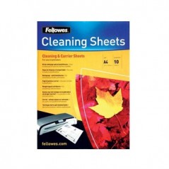 Folhas de limpeza para plastificadora A4 Pack10 / Escritorio