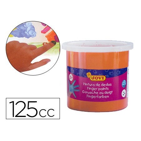PINTURA DE DEDOS JOVI 125 CC LARANJA