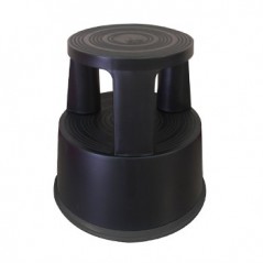 Tamborete/Escadote Plastico 2 Niveis 45cm Altura Cinza -KF00