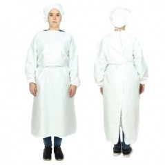 6un Bata Descartável Cirúrgica Impermeável EN13795-1:2019 1u