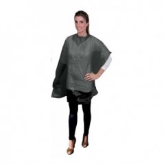 Penteador Plastico Descartavel 1400x1400mm Preto 100un