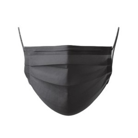 Máscara Descartável 3 Camadas Preto Cx.50un