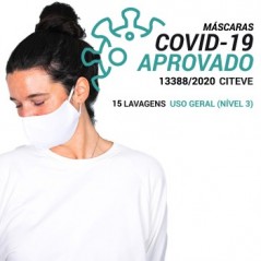 6un Máscara Reutilizável 25 Lavagens Hans A Branco 1 un