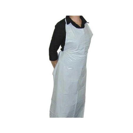 Avental Polietileno  Branco 70x110cm- Pack100un / Saude e Se