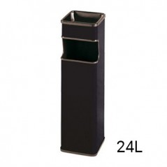 Cinzeiro Papeleira Vertical Quadrado Preto