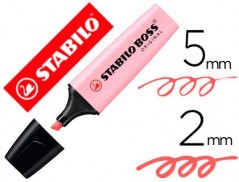 MARCADOR STABILO BOSS PASTEL FLUORESCENTE 70 ROSA