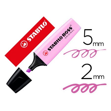 MARCADOR STABILO BOSS PASTEL FLUORESCENTE 70 BRISA VIOLETA
