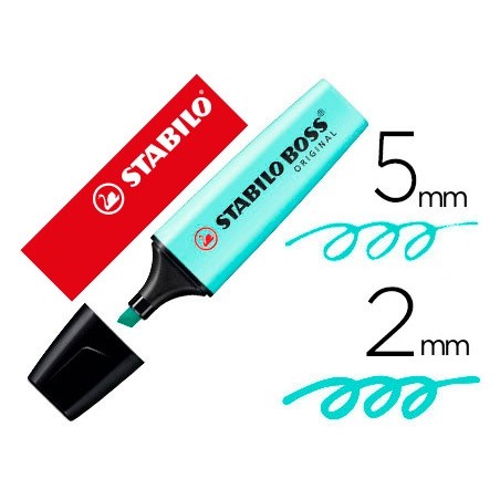 MARCADOR STABILO BOSS PASTEL FLUORESCENTE 70 TOQUE DE TURQUE