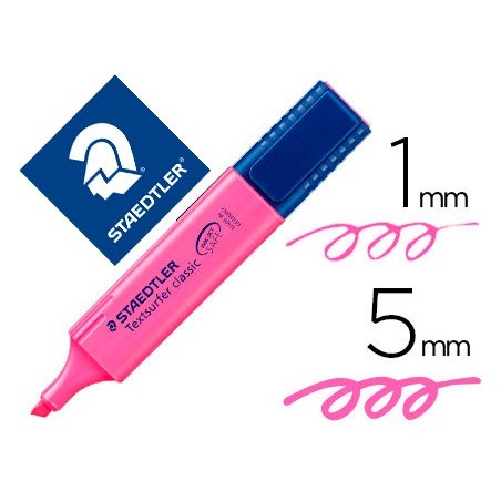MARCADOR STAEDTLER TEXTSURFER CLASSIC 364 FLUORESCENTE ROSA