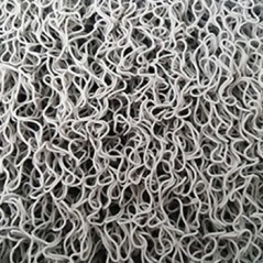 Tapete de Malha em PVC s/Fundo 14mm Cinza-Metro Linear