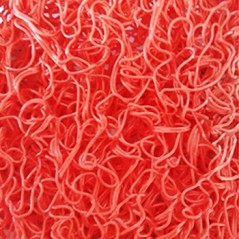 Tapete de Malha em PVC s/Fundo 14mm Vermelho-Metro Linear