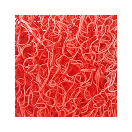 Tapete de Malha em PVC s/Fundo 14mm Vermelho-Metro Linear