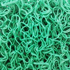 Tapete de Malha em PVC s/Fundo 14mm Verde-Metro Linear
