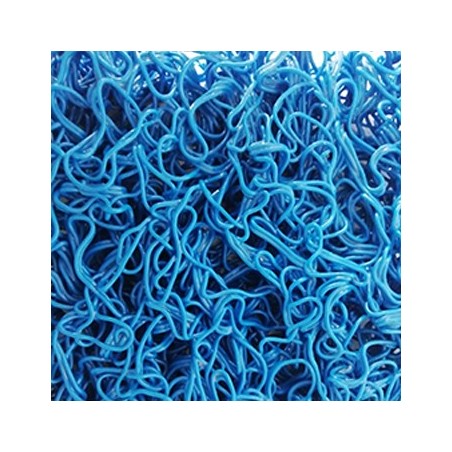 Tapete de Malha em PVC s/Fundo 14mm Azul-Metro Linear