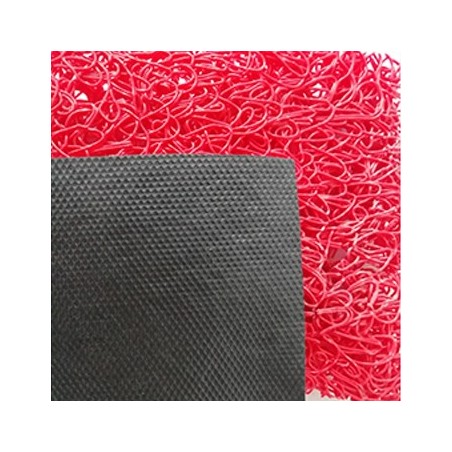 Tapete de Malha em PVC c/Fundo 14mm Vermelho-Metro Linear
