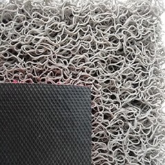 Tapete Desinfeção de Malha em PVC 40x60cm c/Rebordo Cinza