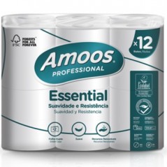 Papel Higiénico Doméstico 24mts 2Fls Amoos 12 Rolos