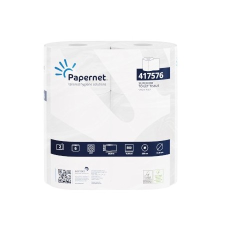 Papel Higiénico Doméstico 50mts 2Fls PAPERNET 6 Rolos