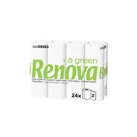 Papel Higienico RenovaGreen 2Fls 16,5mts (Pack24) / Manutenc