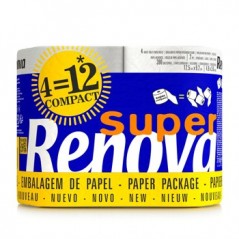 Papel Higiénico Doméstico 44,9mts 2Fls Renova 4 Rolos (412)