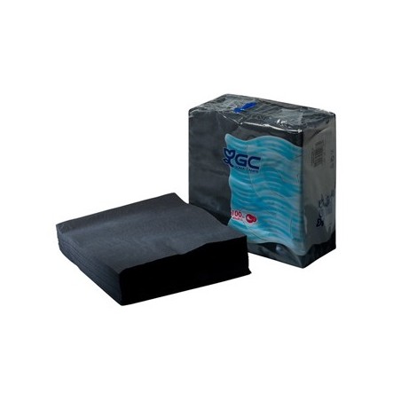 GC Guardanapos 33x33 2fls P&P Preto 50un Produtos para Copa-
