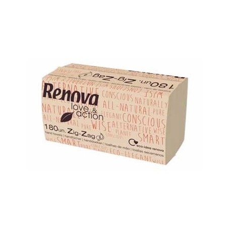 Toalhas Mão ZigZag 22x21cm Renova Love&Action 15x1802700un