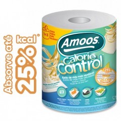 2un Rolo Toalhas Mão 026mx20,7cm 3Fls Amoos Calorie Control