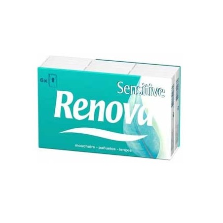 Lencos Papel Renova Sensitive 10un (Pack6) / Produtos para C